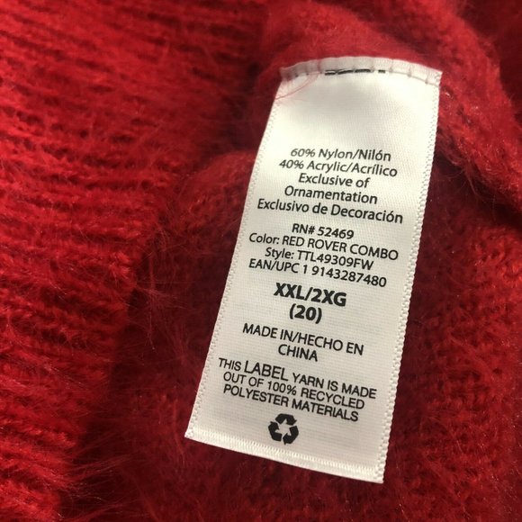 Time And Tru Women's Fair Isle Pullover Sweater - Picture 3 of 5